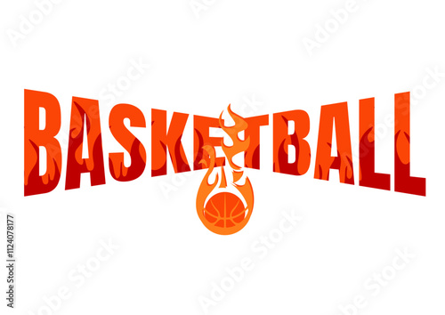 FIRE BASKETBALL LOGO
