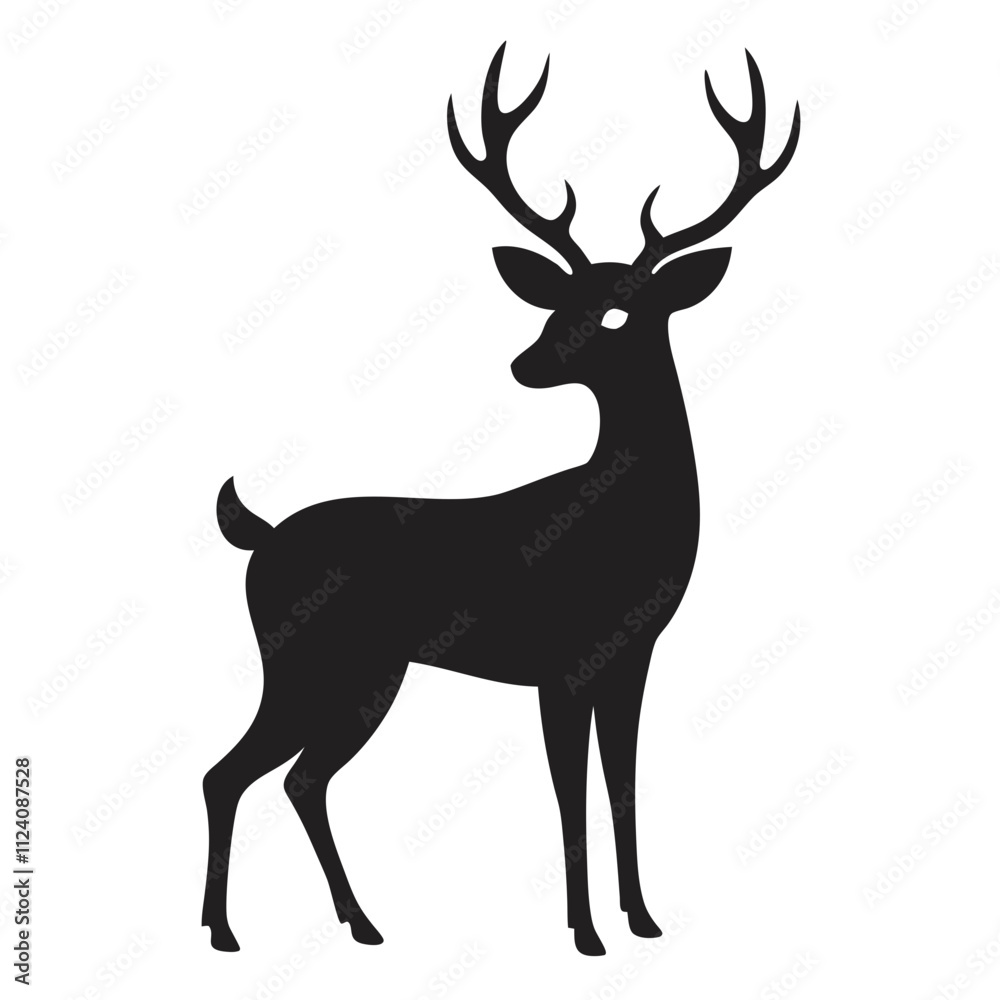 Obraz premium deer silhouette
