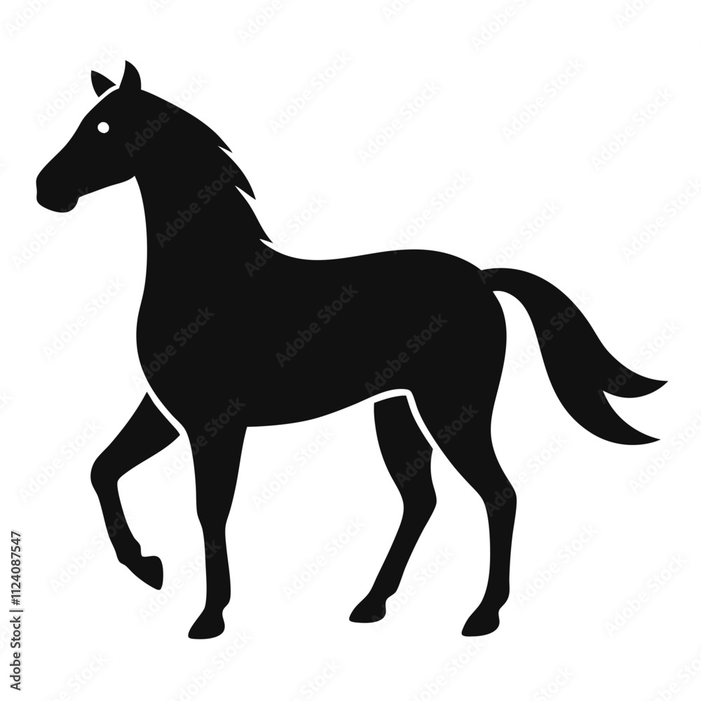 Obraz premium silhouette of a horse