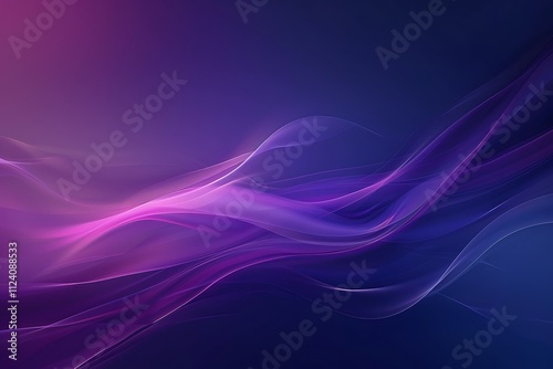 Abstract Purple and Blue Wave Design Background