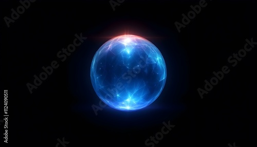 crystal, ball, glowing, aura, mystical, dark, background, isolated, magical, ethereal, mysterious, fantasy, sphere, enchanted, radiant, luminous, glass, orb, spiritual, witchcraft, fortune, divination