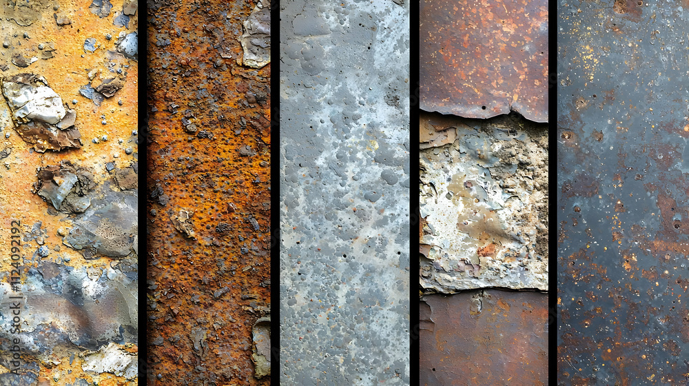 Rust Textures: Metal Surface Corrosion Details Close Up Rust Textures: Metal Surface Corrosion Details Close Up