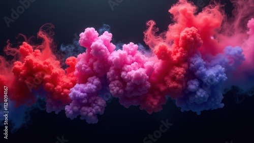 Smoky fire effects. Dynamic carmine and violet smoke entwined in a dance on a void-black surface, with remarkable clarity devoid of noise, stunning 4K resolution, UHD.