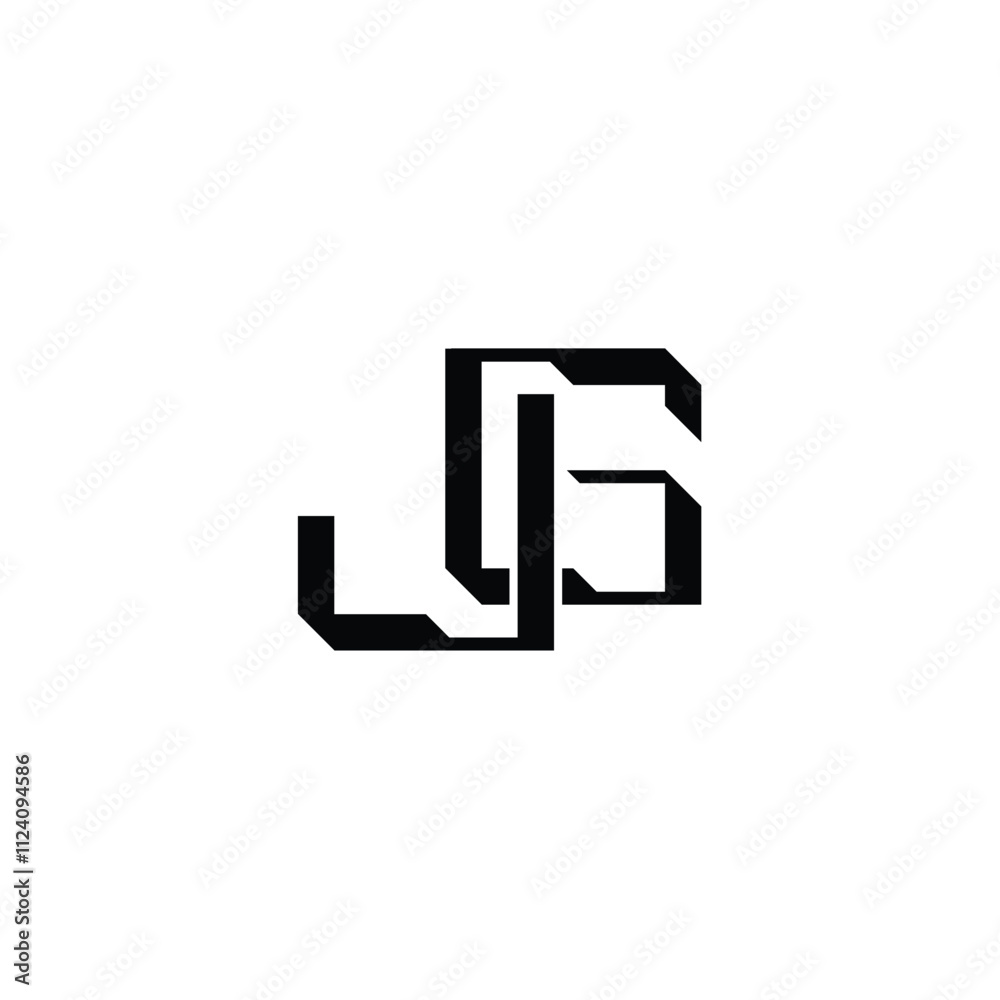 JG monogram logo design letter text name symbol monochrome logotype alphabet character simple logo JG monogram logo design letter text name symbol monochrome logotype alphabet character simple logo