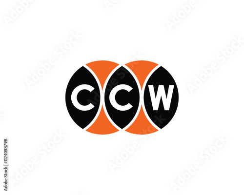 CCW logo design vector template. CCW photo