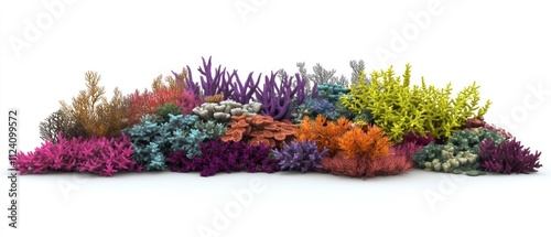 Soft coral meadow a colorful underwater view photo