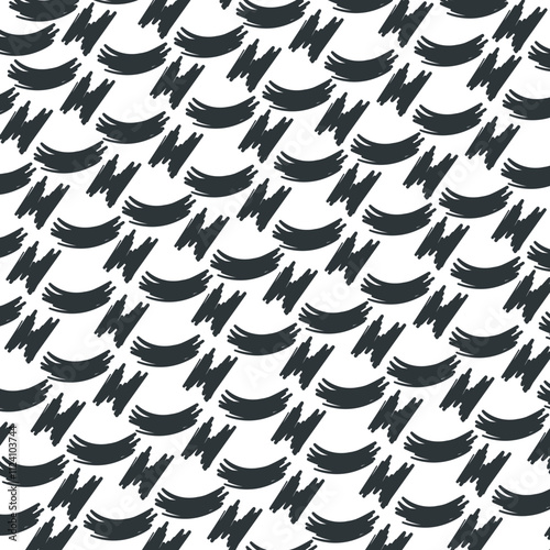 Rounded and straight hatched spots as a background.