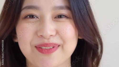 very adorable and funny expression of beautiful woman