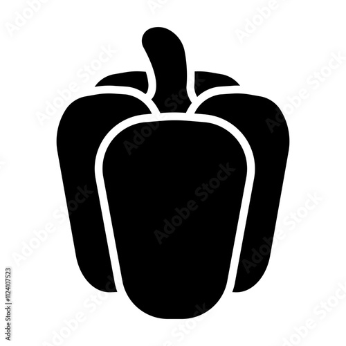 bell pepper Solid icon