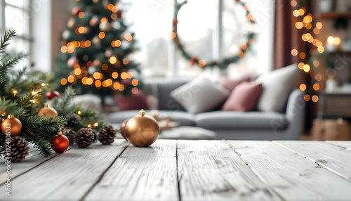christmas tree in the room