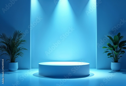 Electro scene podium banner