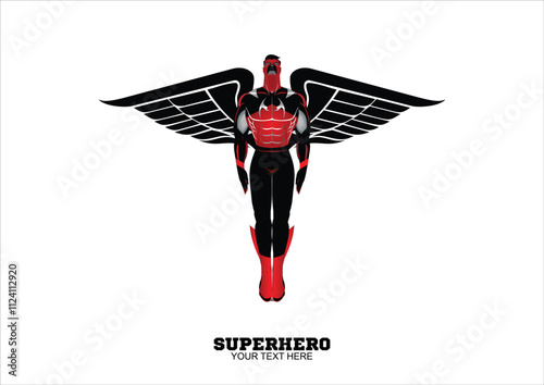 winged young superhero warrior