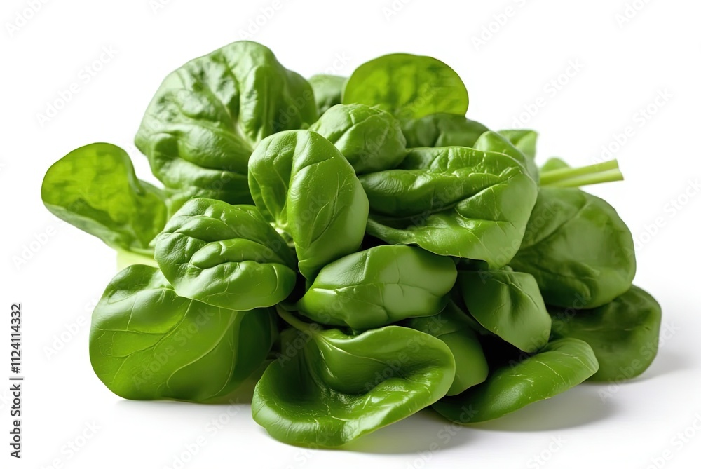 Fresh Spinach Leaves, Vibrant Green Fresh Spinach Leaves, Vibrant Green