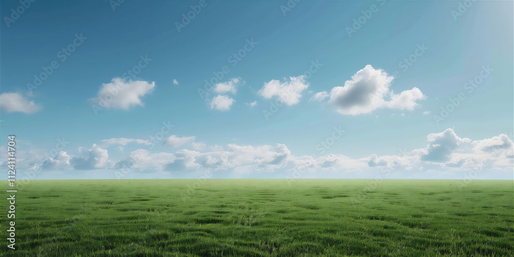 Green field landscape with beautiful sky version 12 Green field landscape with beautiful sky version 12