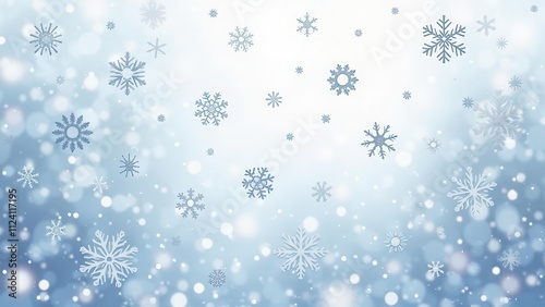 Winter frost overlays.Vector illustration of heavy snowfall with diverse snowflake shapes on a seamless transparent backdrop. Include numerous intricate, cold flake elements in motion