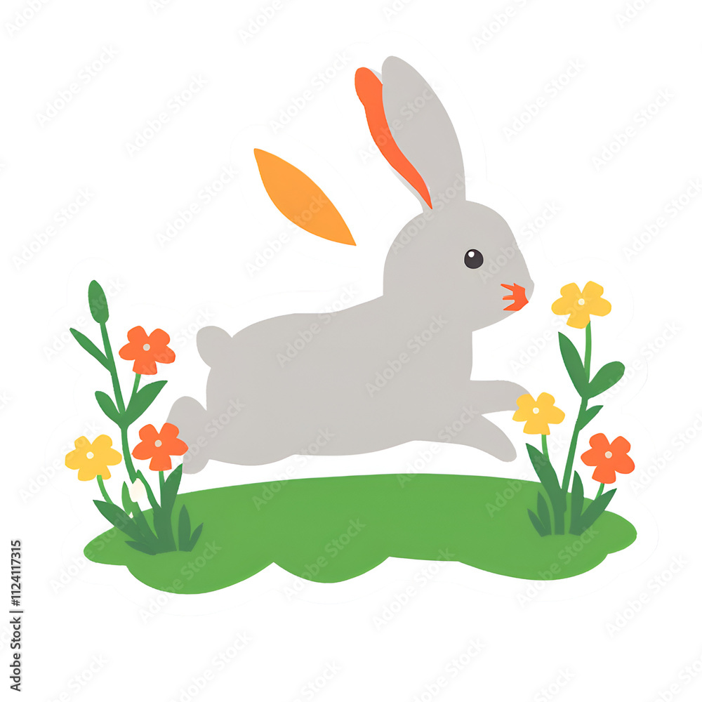 Fototapeta premium Bunny and Friends