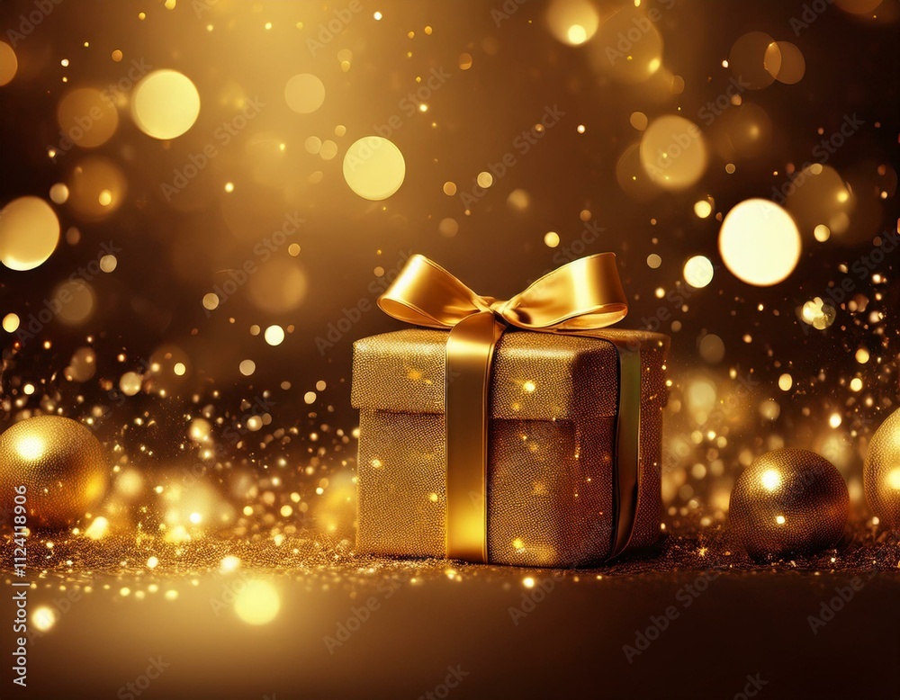 christmas background with gift