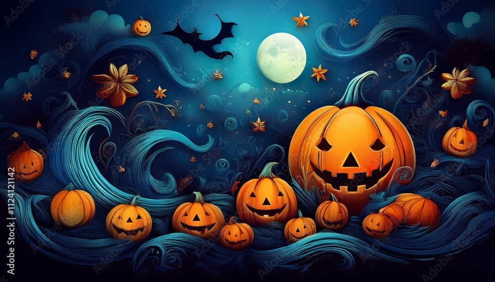halloween background with pumpkins halloween background with pumpkins