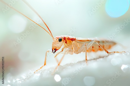 Macro photo of a earwig isolated on white