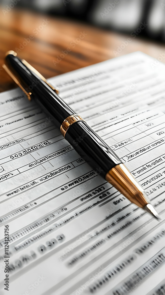 Filling Forms: Pen on Paper, Precisely & Carefully Filling Forms: Pen on Paper, Precisely & Carefully