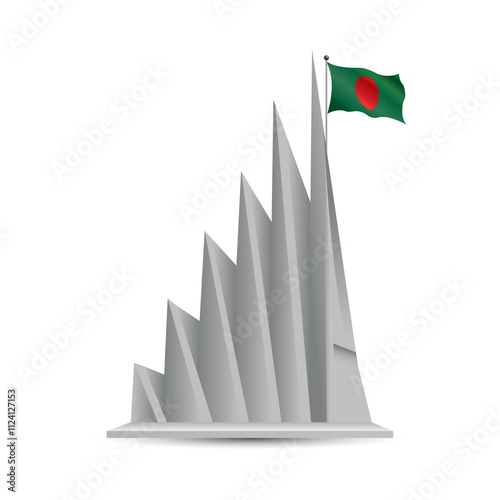 Jatiyo Sriti Shoudho Vector, National Monument Of Bangladesh Celebrating Victory Day On 16th December photo