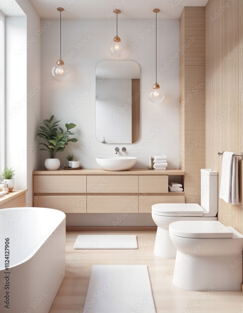 Bathroom interior Bathroom interior