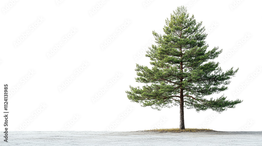 Christmas Tree in Snowy Winter Forest Christmas Tree in Snowy Winter Forest