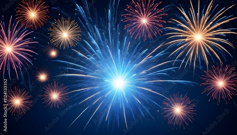 Naklejka premium Clear Plain Shiny Warm Soft Vintage Bokeh Cloudy Wave Like Geometric Blue Background or Texture