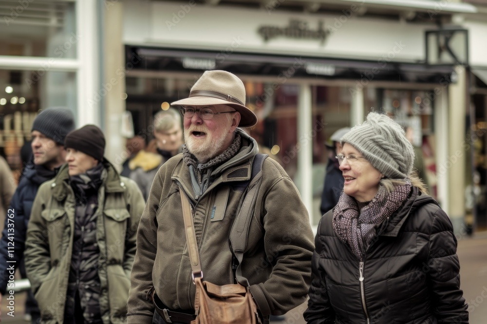 Unidentified people on the streets of Paris. Paris is the capital and the most populous city of France.