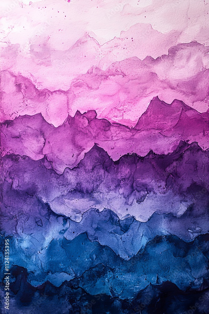 Naklejka premium Whimsical Watercolor Gradient Background