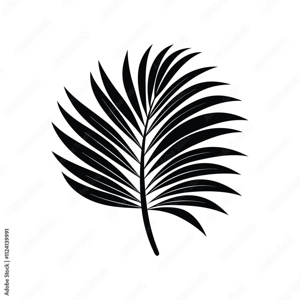 Tropical Leaves Silhouettes Design - Tropical tree Leaf Vector illustration Tropical Leaves Silhouettes Design - Tropical tree Leaf Vector illustration