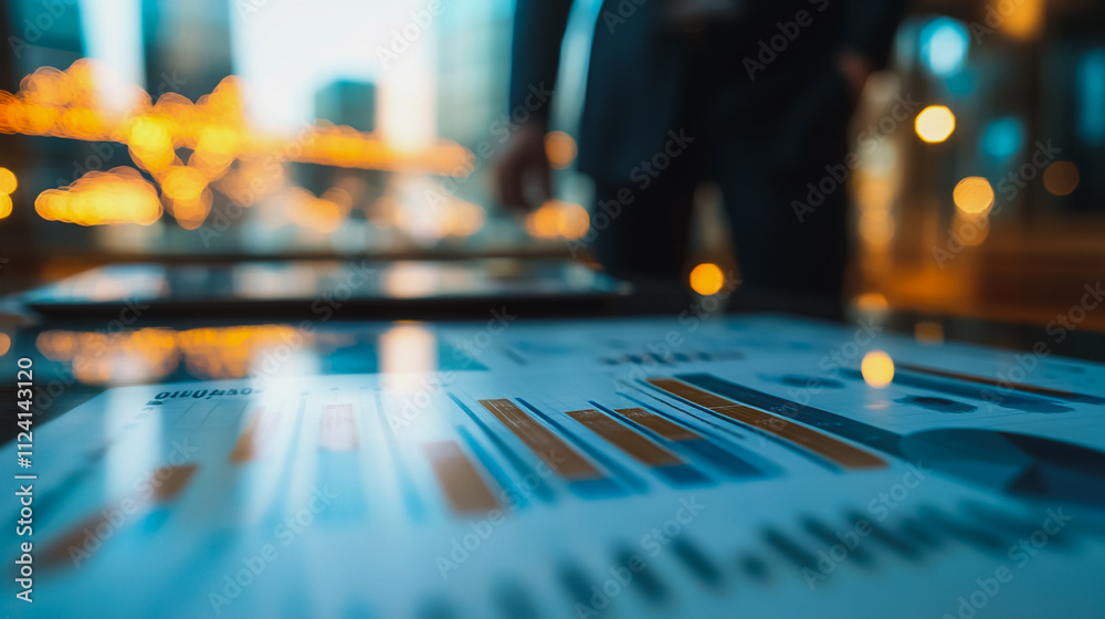 Abstract business Financial charts show a significant increase in profits in the stock market.This is driven by higher interest rates and continued growth. In the innovation world network of financial Abstract business Financial charts show a significant increase in profits in the stock market.This is driven by higher interest rates and continued growth. In the innovation world network of financial