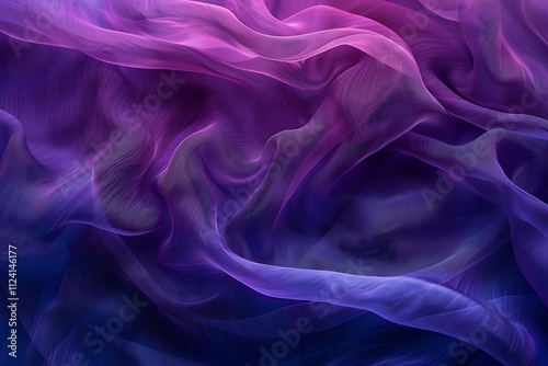 Abstract Draped Purple And Blue Fabric Texture