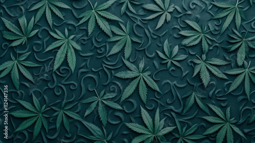 Wallpaper Mural Vibrant green leaves adorning a wall, natural tapestry of lush foliage and greenery Torontodigital.ca