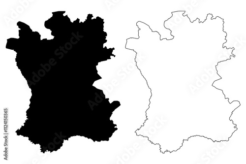 Priekule Municipality (Republic of Latvia, Administrative divisions of Latvia, Municipalities and their territorial units) map vector illustration, scribble sketch Priekule map