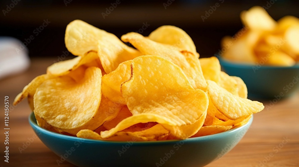 Bowl of Potato Chips Bowl of Potato Chips