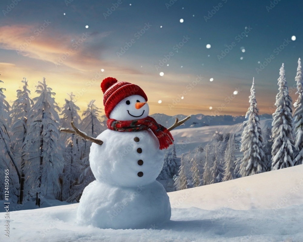 Obraz premium Winter background 