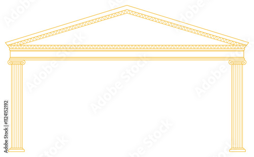 simple ancient roman style building