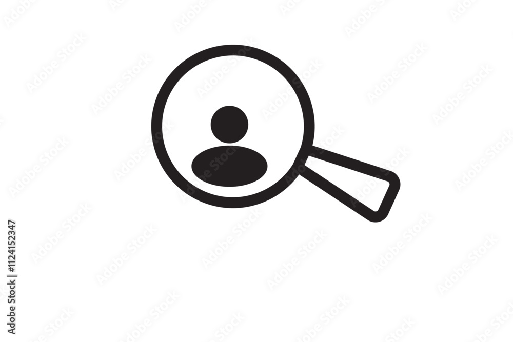 search employee recruitment icon sign vector search employee recruitment icon sign vector