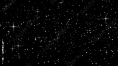 Shiny glowing stars animation white shining star light glowing stars on black background screen lights effect glowing stars sparkle