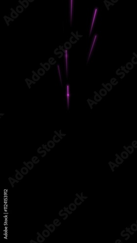 Realistic sparks animation set on black background . 4K animation for film ads and movie.