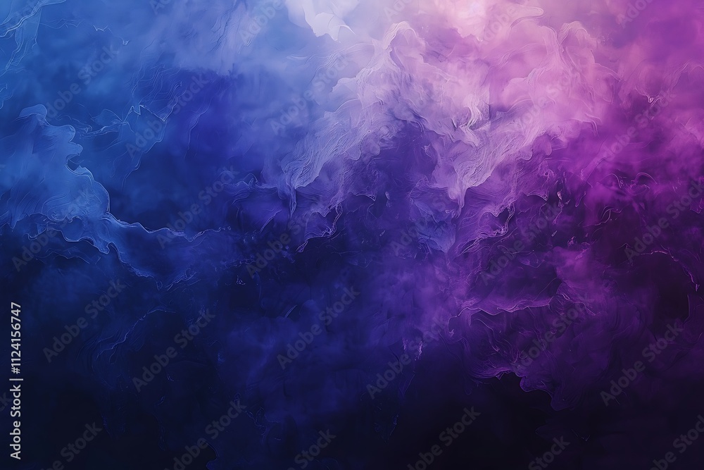 Abstract Blue Purple Ink Swirl Cloud Formation Abstract Blue Purple Ink Swirl Cloud Formation