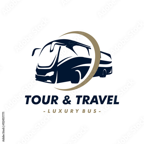 Bus Icon, travel bus logo template.