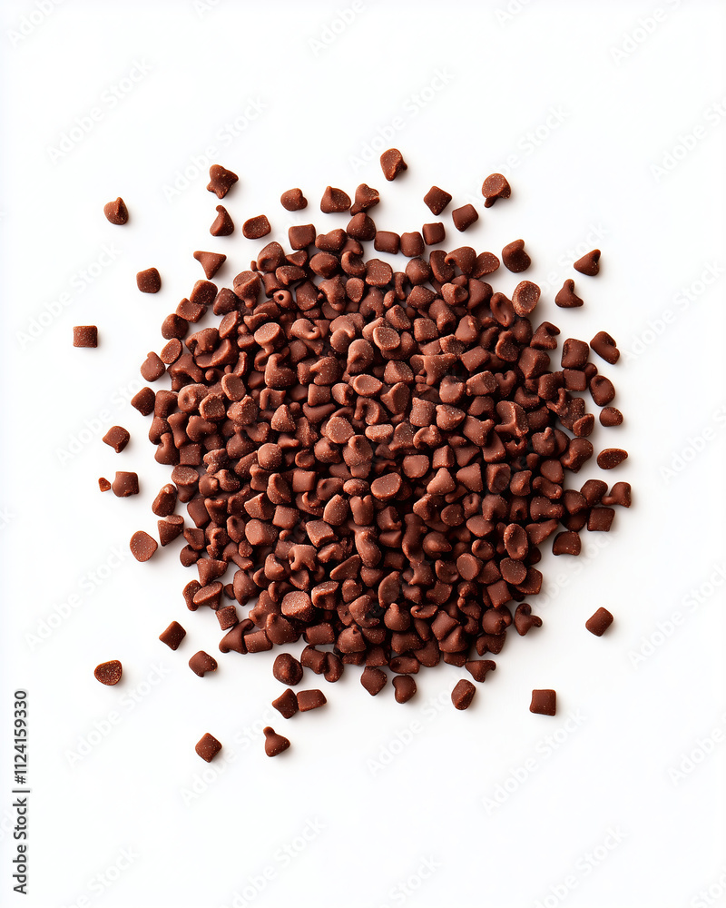 Pile of Chocolate Chips on White Background
Pile of Chocolate Chips on White Background