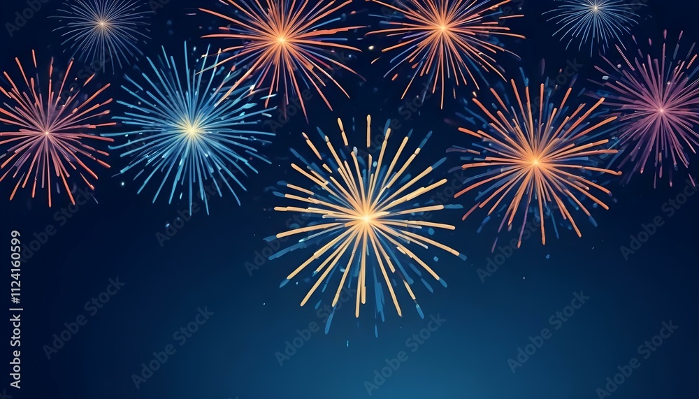 Naklejka premium Clear Plain Shiny Warm Soft Vintage Bokeh Cloudy Wave Like Geometric Blue Background or Texture