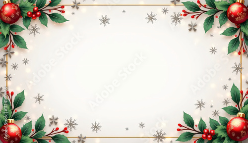 Minimalist Christmas Border - Elegant & Modern photo