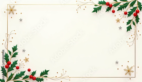 Minimalist Christmas Border - Elegant & Modern