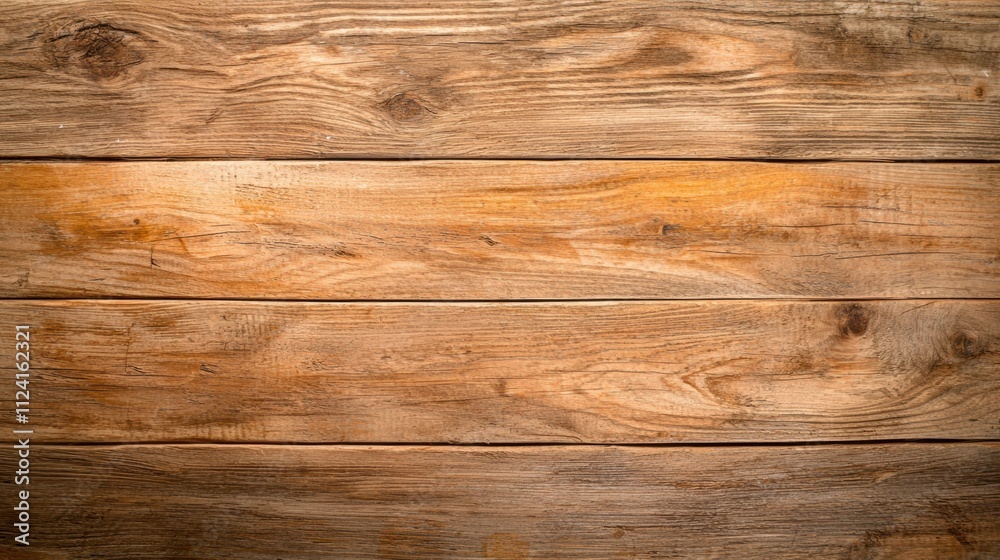 Naklejka premium Captivating wooden plank surface studio setting still life photography warm lighting focused perspective texture exploration 