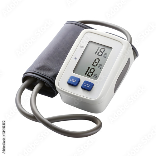 Blood pressure monitor isolated on white background