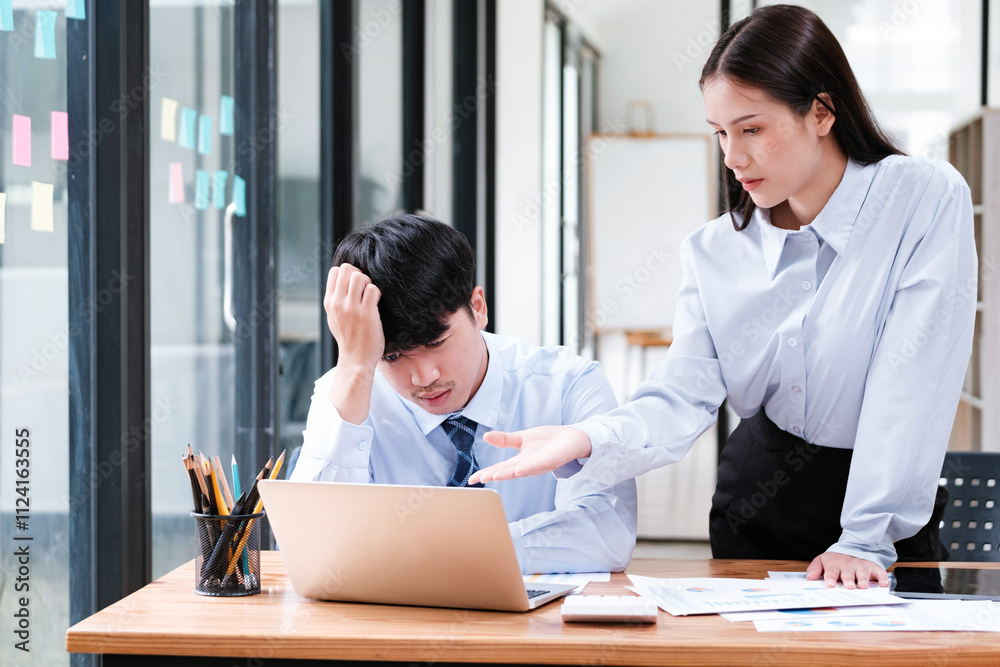 Workplace conflict during a tense discussion on problem-solving and pressure Workplace conflict during a tense discussion on problem-solving and pressure